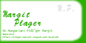 margit plager business card